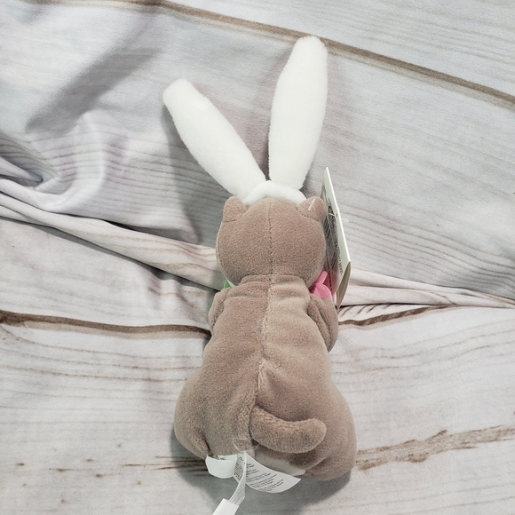 Disney Winnie The Pooh Easter Bunny Gopher Beanbag Plush With Tag 7 Inch 90s - Picture 6 of 11